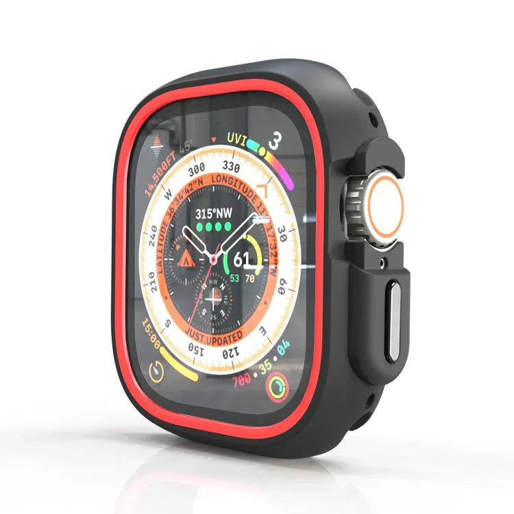 เคสป้องกัน PC ครึ่งห่อสองสี สำหรับ Apple Watch 44mm / 45mm, สำหรับ Apple Watch Ultra 49mm