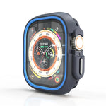 เคสป้องกัน PC ครึ่งห่อสองสี สำหรับ Apple Watch 44mm / 45mm, สำหรับ Apple Watch Ultra 49mm