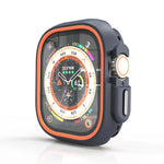 เคสป้องกัน PC ครึ่งห่อสองสี สำหรับ Apple Watch 44mm / 45mm, สำหรับ Apple Watch Ultra 49mm
