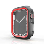 เคสป้องกัน PC ครึ่งห่อสองสี สำหรับ Apple Watch 44mm / 45mm, สำหรับ Apple Watch Ultra 49mm