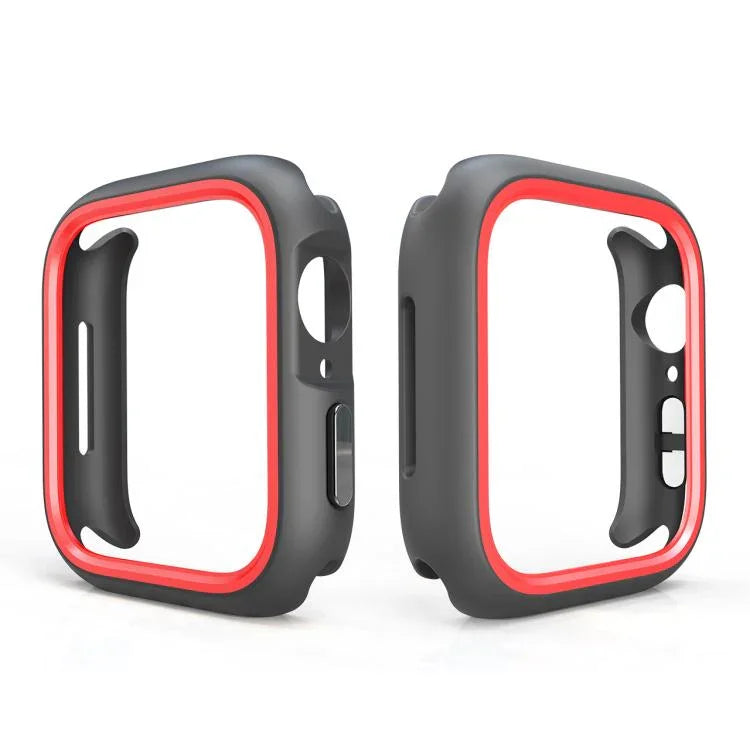 เคสป้องกัน PC ครึ่งห่อสองสี สำหรับ Apple Watch 44mm / 45mm, สำหรับ Apple Watch Ultra 49mm