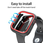 เคสป้องกัน PC ครึ่งห่อสองสี สำหรับ Apple Watch 44mm / 45mm, สำหรับ Apple Watch Ultra 49mm