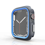 เคสป้องกัน PC ครึ่งห่อสองสี สำหรับ Apple Watch 44mm / 45mm, สำหรับ Apple Watch Ultra 49mm
