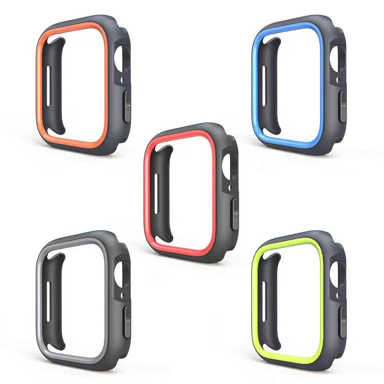 เคสป้องกัน PC ครึ่งห่อสองสี สำหรับ Apple Watch 44mm / 45mm, สำหรับ Apple Watch Ultra 49mm