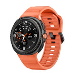 สายซิลิโคนหัวล็อกสีดำ Wave สำหรับ Samsung Galaxy Watch8 / Watch8 Classic