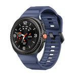 สายซิลิโคนหัวล็อกสีดำ Wave สำหรับ Samsung Galaxy Watch8 / Watch8 Classic