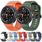 สายซิลิโคนหัวล็อกสีดำ Wave สำหรับ Samsung Galaxy Watch8 / Watch8 Classic