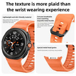 สายซิลิโคนหัวล็อกสีดำ Wave สำหรับ Samsung Galaxy Watch8 / Watch8 Classic