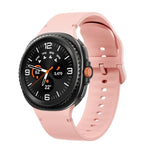 สายซิลิโคนเย็บขอบสีเรียบสำหรับ Samsung Galaxy Watch8 / Watch8 Classic ขนาด S, M