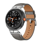 สายรัดนาฬิกาหนังแท้หัวเชื่อมต่อโลหะ สำหรับ Samsung Galaxy Watch8 / Watch8 Classic