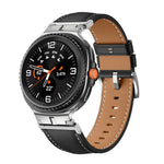 สายรัดนาฬิกาหนังแท้หัวเชื่อมต่อโลหะ สำหรับ Samsung Galaxy Watch8 / Watch8 Classic