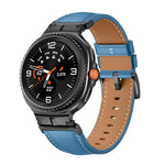 สายรัดนาฬิกาหนังแท้หัวเชื่อมต่อโลหะ สำหรับ Samsung Galaxy Watch8 / Watch8 Classic