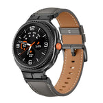 สายรัดนาฬิกาหนังแท้หัวเชื่อมต่อโลหะ สำหรับ Samsung Galaxy Watch8 / Watch8 Classic