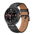 สายรัดนาฬิกาหนังแท้หัวเชื่อมต่อโลหะ สำหรับ Samsung Galaxy Watch8 / Watch8 Classic