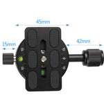 ขาตั้งกล้องมืออาชีพ X-64 แบบขาเดี่ยว พร้อมหัวพาโนรามาและแผ่นปลดเร็ว, X-64