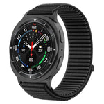สายรัดนาฬิกาแบบตีนตุ๊กแกไนลอนถักพร้อมข้อต่อโลหะ สำหรับ Samsung Galaxy Watch8 / Watch8 Classic
