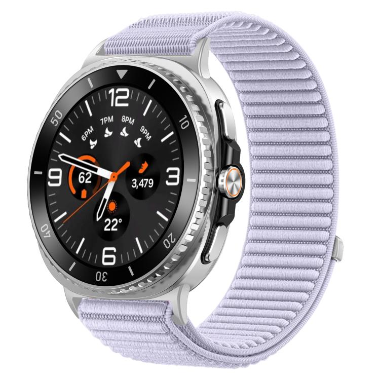 สายรัดนาฬิกาแบบตีนตุ๊กแกไนลอนถักพร้อมข้อต่อโลหะ สำหรับ Samsung Galaxy Watch8 / Watch8 Classic