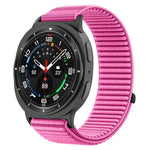สายรัดนาฬิกาแบบตีนตุ๊กแกไนลอนถักพร้อมข้อต่อโลหะ สำหรับ Samsung Galaxy Watch8 / Watch8 Classic