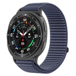 สายรัดนาฬิกาแบบตีนตุ๊กแกไนลอนถักพร้อมข้อต่อโลหะ สำหรับ Samsung Galaxy Watch8 / Watch8 Classic