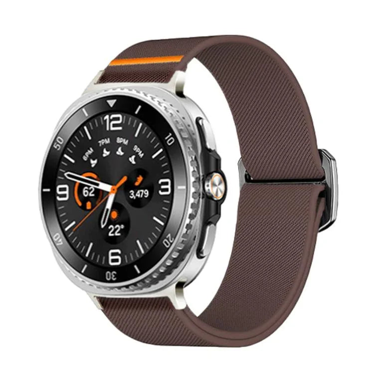 Bull Bead Buckle Elastic Nylon Watch Band, For Samsung Galaxy Watch8 / Watch8 Classic