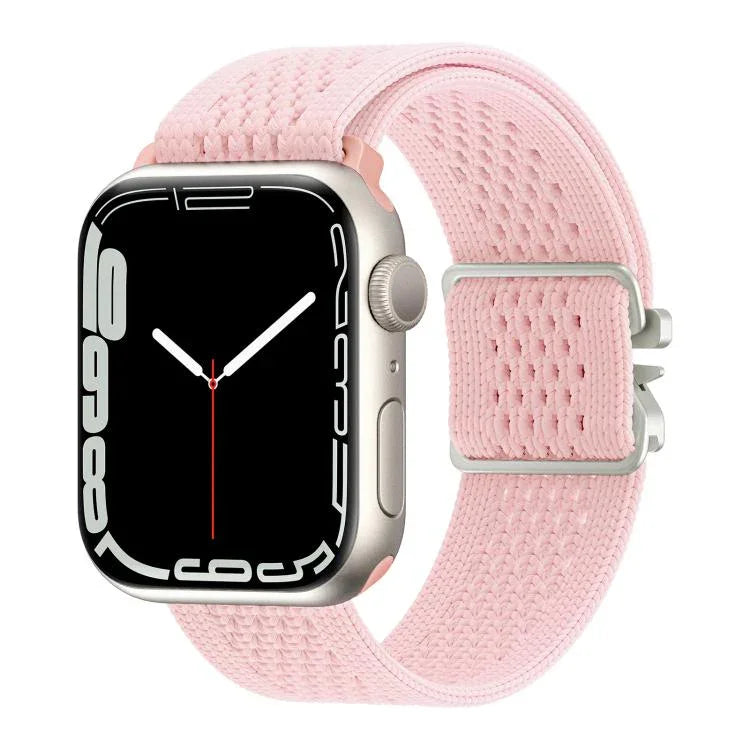 สายรัดนาฬิกาไนลอนถักพร้อมหัวเข็มขัดร่ม สำหรับ Apple Watch 46 มม. / 49 มม. / 45 มม. / 44 มม. สำหรับ Apple Watch 42 มม. / 41 มม. / 40 มม. / 38 มม.