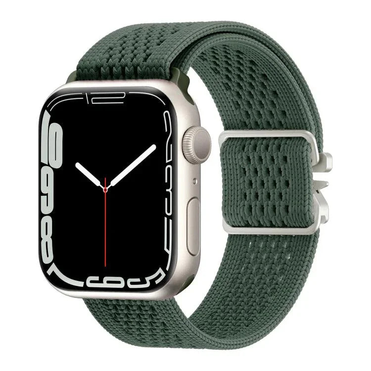 สายรัดนาฬิกาไนลอนถักพร้อมหัวเข็มขัดร่ม สำหรับ Apple Watch 46 มม. / 49 มม. / 45 มม. / 44 มม. สำหรับ Apple Watch 42 มม. / 41 มม. / 40 มม. / 38 มม.
