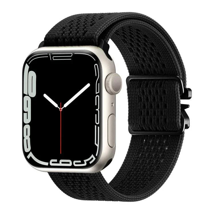 สายรัดนาฬิกาไนลอนถักพร้อมหัวเข็มขัดร่ม สำหรับ Apple Watch 46 มม. / 49 มม. / 45 มม. / 44 มม. สำหรับ Apple Watch 42 มม. / 41 มม. / 40 มม. / 38 มม.