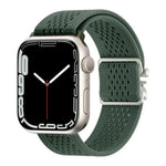 สายรัดนาฬิกาไนลอนถักพร้อมหัวเข็มขัดร่ม สำหรับ Apple Watch 46 มม. / 49 มม. / 45 มม. / 44 มม. สำหรับ Apple Watch 42 มม. / 41 มม. / 40 มม. / 38 มม.