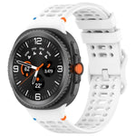 สายรัดนาฬิกาซิลิโคนเย็บระบายอากาศหัวเข็มขัดรูปเลขแปด สำหรับ Samsung Galaxy Watch8 / Watch8 Classic