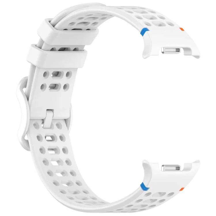 สายรัดนาฬิกาซิลิโคนเย็บระบายอากาศหัวเข็มขัดรูปเลขแปด สำหรับ Samsung Galaxy Watch8 / Watch8 Classic