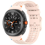 สายรัดนาฬิกาซิลิโคนเย็บระบายอากาศหัวเข็มขัดรูปเลขแปด สำหรับ Samsung Galaxy Watch8 / Watch8 Classic