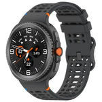 สายรัดนาฬิกาซิลิโคนเย็บระบายอากาศหัวเข็มขัดรูปเลขแปด สำหรับ Samsung Galaxy Watch8 / Watch8 Classic