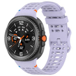 สายรัดนาฬิกาซิลิโคนเย็บระบายอากาศหัวเข็มขัดรูปเลขแปด สำหรับ Samsung Galaxy Watch8 / Watch8 Classic