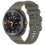 สายรัดนาฬิกาซิลิโคนเย็บระบายอากาศหัวเข็มขัดรูปเลขแปด สำหรับ Samsung Galaxy Watch8 / Watch8 Classic
