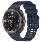 สายรัดนาฬิกาซิลิโคนเย็บระบายอากาศหัวเข็มขัดรูปเลขแปด สำหรับ Samsung Galaxy Watch8 / Watch8 Classic