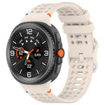 สายรัดนาฬิกาซิลิโคนเย็บระบายอากาศหัวเข็มขัดรูปเลขแปด สำหรับ Samsung Galaxy Watch8 / Watch8 Classic