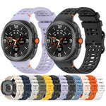 สายรัดนาฬิกาซิลิโคนเย็บระบายอากาศหัวเข็มขัดรูปเลขแปด สำหรับ Samsung Galaxy Watch8 / Watch8 Classic