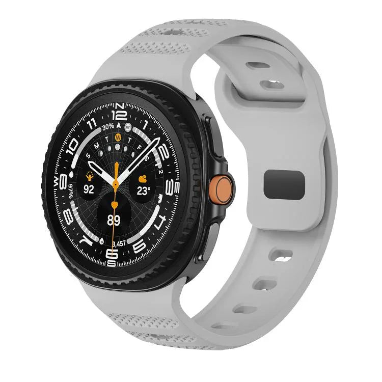 สายรัดนาฬิกาซิลิโคนหัวเข็มขัดสีดำลายจุด สำหรับ Samsung Galaxy Watch8 / Watch8 Classic