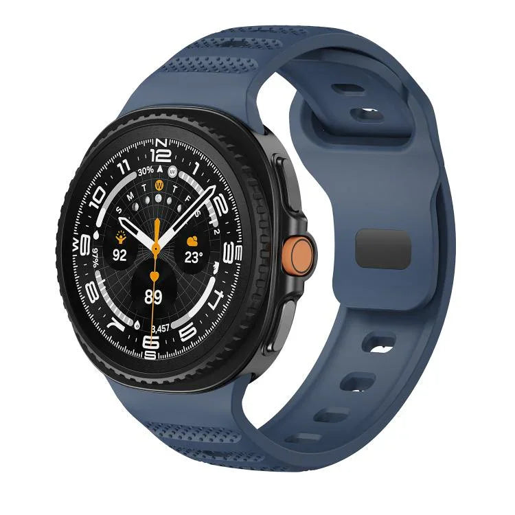 สายรัดนาฬิกาซิลิโคนหัวเข็มขัดสีดำลายจุด สำหรับ Samsung Galaxy Watch8 / Watch8 Classic