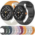 สายรัดนาฬิกาซิลิโคนหัวเข็มขัดสีดำลายจุด สำหรับ Samsung Galaxy Watch8 / Watch8 Classic