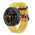 Ocean Style Quick Release Buckle Solid Color Silicone Watch Band, For Samsung Galaxy Watch8 / Watch8 Classic