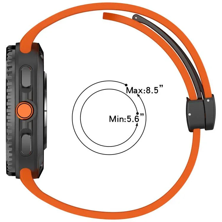 สายรัดนาฬิกาซิลิโคนหัวเข็มขัดแม่เหล็กลายสก็อตเล็ก สำหรับ Samsung Galaxy Watch8 / Watch8 Classic