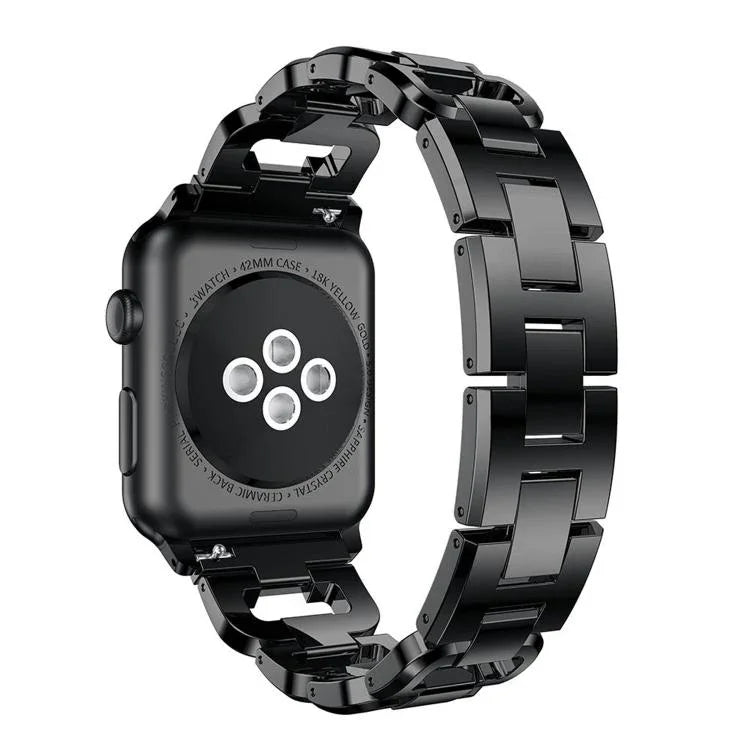 สายรัดนาฬิกาโลหะผสมสังกะสีลายเพชรสี่เหลี่ยม สำหรับ Apple Watch 46mm / 49mm / 45mm / 44mm, สำหรับ Apple Watch 42mm / 41mm / 40mm / 38mm
