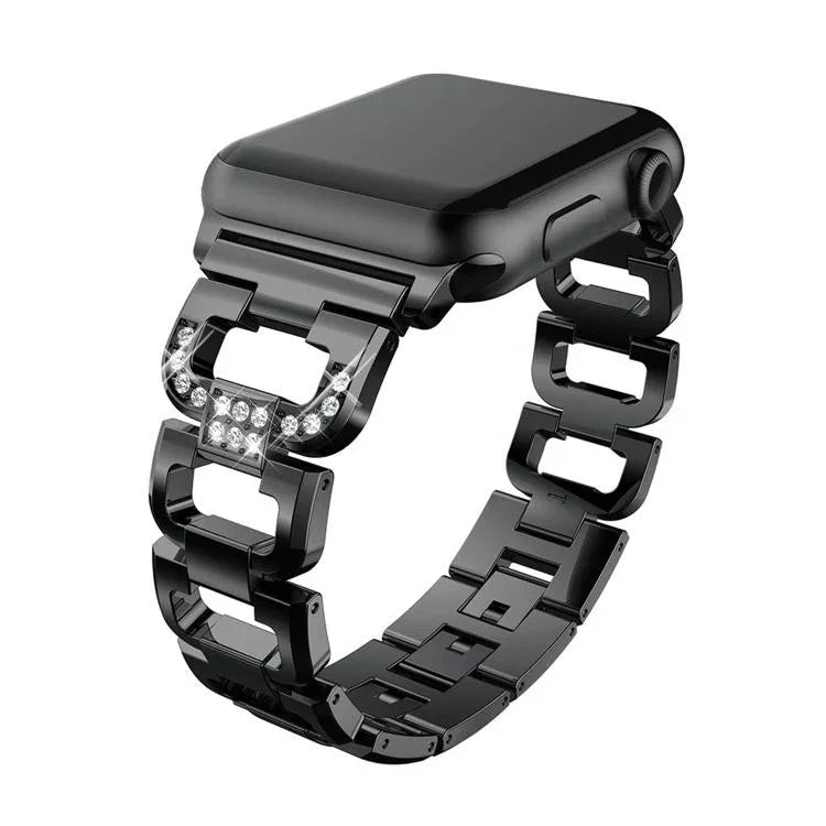 สายรัดนาฬิกาโลหะผสมสังกะสีลายเพชรสี่เหลี่ยม สำหรับ Apple Watch 46mm / 49mm / 45mm / 44mm, สำหรับ Apple Watch 42mm / 41mm / 40mm / 38mm