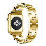 สายรัดนาฬิกาโลหะผสมสังกะสีลายเพชรสี่เหลี่ยม สำหรับ Apple Watch 46mm / 49mm / 45mm / 44mm, สำหรับ Apple Watch 42mm / 41mm / 40mm / 38mm