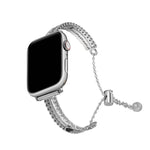 สายรัดนาฬิกาโลหะผสมสังกะสีแบบกำไลรักหินสีขาว สำหรับ Apple Watch 46mm / 49mm / 45mm / 44mm, สำหรับ Apple Watch 42mm / 41mm / 40mm / 38mm