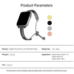สายรัดนาฬิกาโลหะผสมสังกะสีแบบกำไลรักหินสีขาว สำหรับ Apple Watch 46mm / 49mm / 45mm / 44mm, สำหรับ Apple Watch 42mm / 41mm / 40mm / 38mm