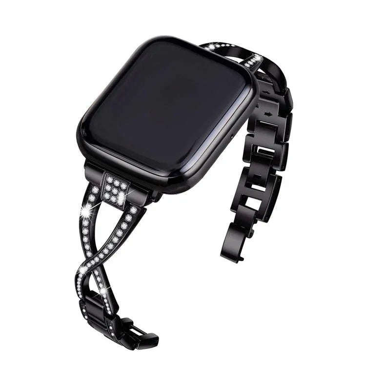 สายรัดนาฬิกาโลหะผสมสังกะสีลายเพชรไขว้ สำหรับ Apple Watch 46mm / 49mm / 45mm / 44mm, สำหรับ Apple Watch 42mm / 41mm / 40mm / 38mm
