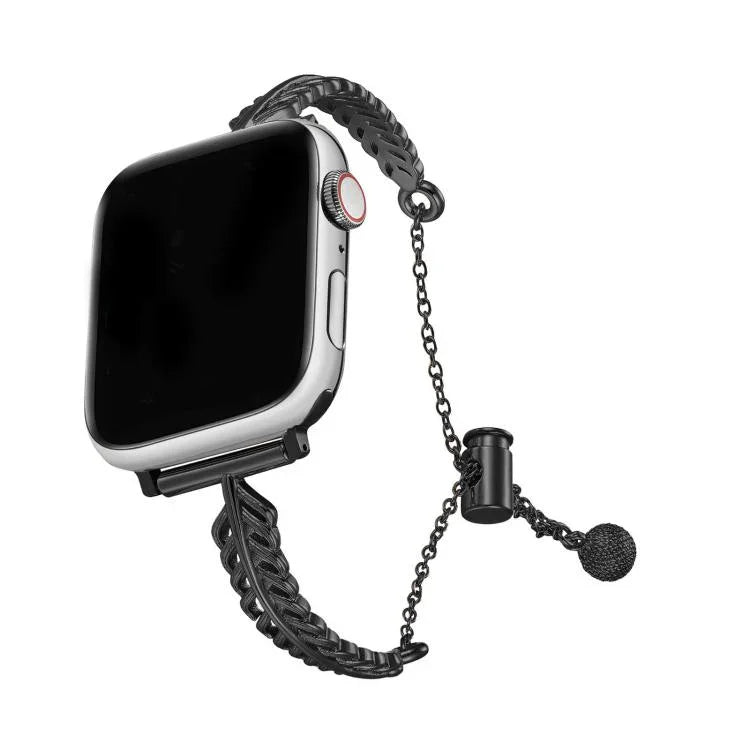 สายรัดนาฬิกาโลหะผสมสังกะสีทองแดงรูปขนนก สำหรับ Apple Watch 46mm / 49mm / 45mm / 44mm, สำหรับ Apple Watch 42mm / 41mm / 40mm / 38mm