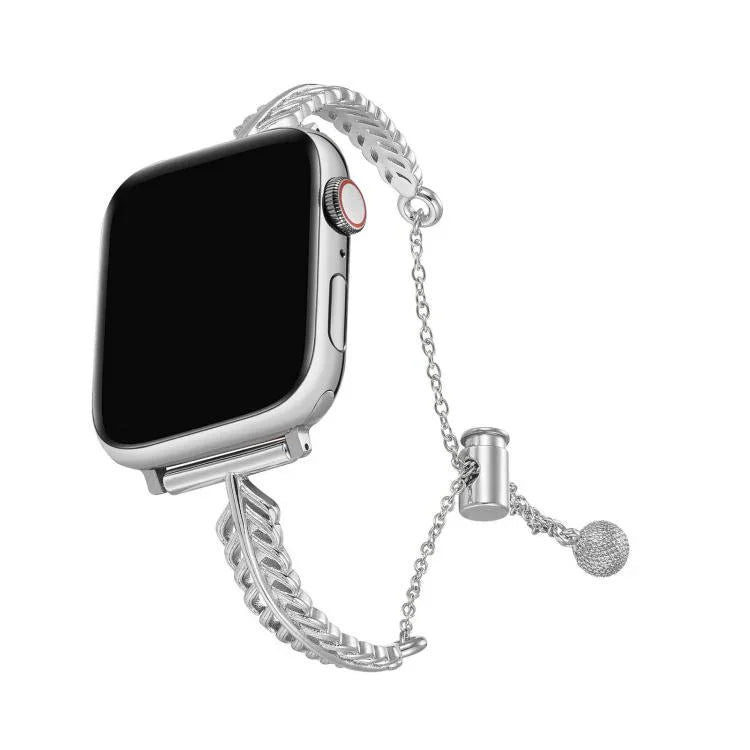 สายรัดนาฬิกาโลหะผสมสังกะสีทองแดงรูปขนนก สำหรับ Apple Watch 46mm / 49mm / 45mm / 44mm, สำหรับ Apple Watch 42mm / 41mm / 40mm / 38mm